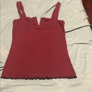 Red tank top